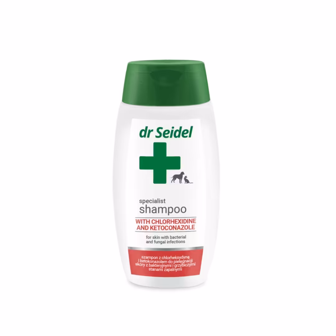 Szampon z chlorheksydyną i ketokonazolem DR SEIDEL 220 ml