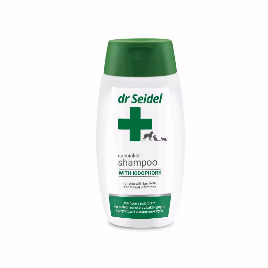 Szampon jodoforowy DR SEIDEL przeciwko grzybicy i bakterii 220 ml
