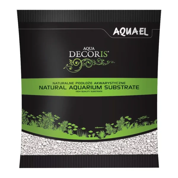 Naturalny żwir kwarcowy do akwarium AQUAEL Aqua Decoris Grunt biały 1kg