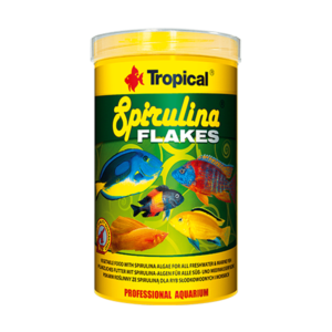 Pokarm dla ryb roślinożernych i wszystkożernych TROPICAL Spirulina Flakes 150 ml