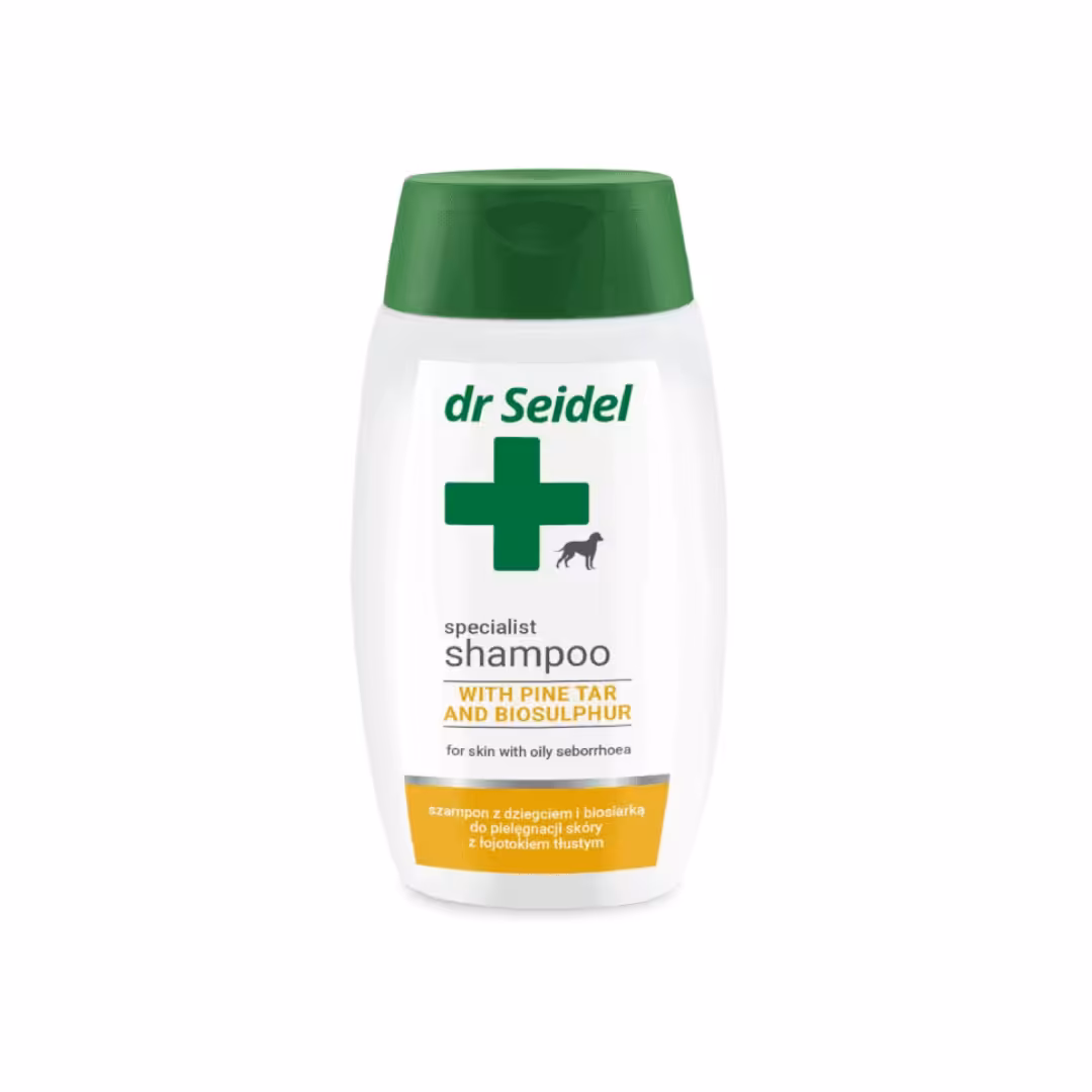 Szampon z dziegciem i biosiarką DR SEIDEL Świąd i łojotok 220 ml