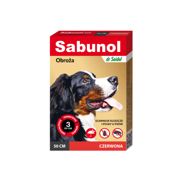 Obroża przeciwpchelna i przeciwkleszczowa dla psa DR SEIDEL SABUNOL 50 cm