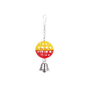 Zabawka dla ptaków TRIXIE Piłka z dzwoneczkiem żółto-czerwone 7 cm