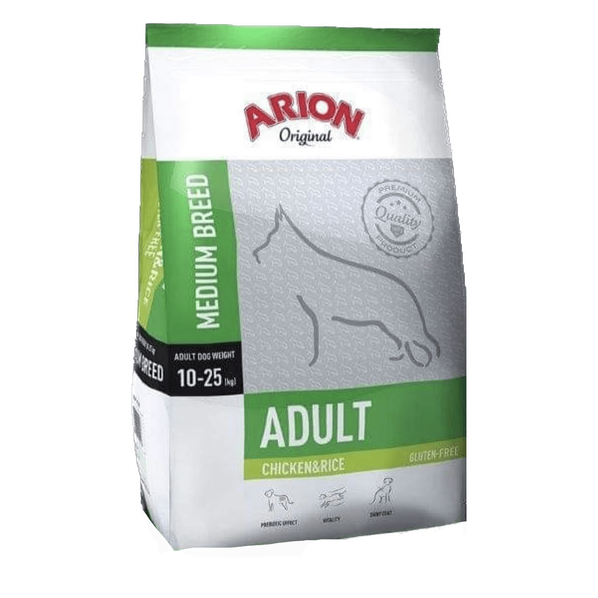 Karma sucha dla psa dorosłego ARION ORGINAL Medium Breed kurczak z ryżem 12 kg