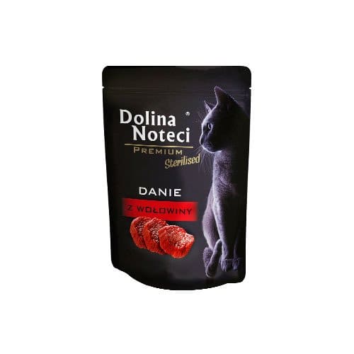 Dolina Noteci Premium Danie dla kota z wołowiną sterilised 85g