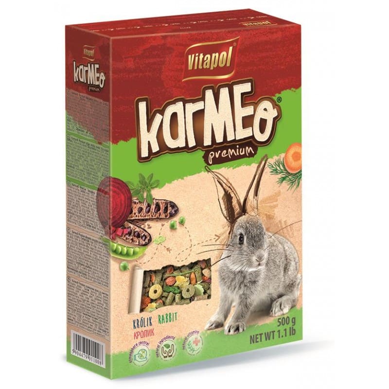 Karma pełnoporcjowa KARMEO Premium dla królika 500g