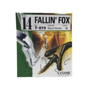 Haczyki SASAME Fallin’ Fox F-819 Czarny Nikiel – rozmiar 14