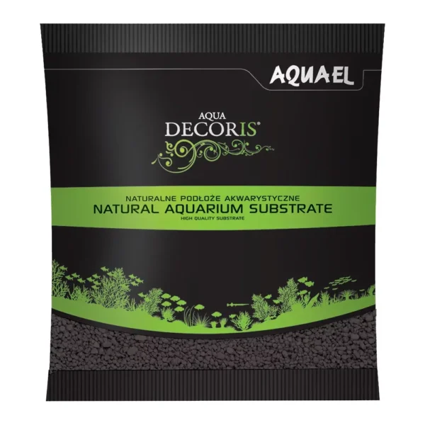 Naturalny żwir kwarcowy do akwarium AQUAEL Aqua Decoris Grunt czarny 1kg