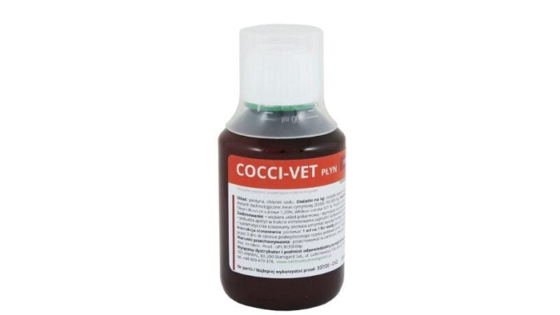 Stop kokcydiozie i robakom Cocci-Vet Max dla gołębi i ptaków hodowlanych125ml