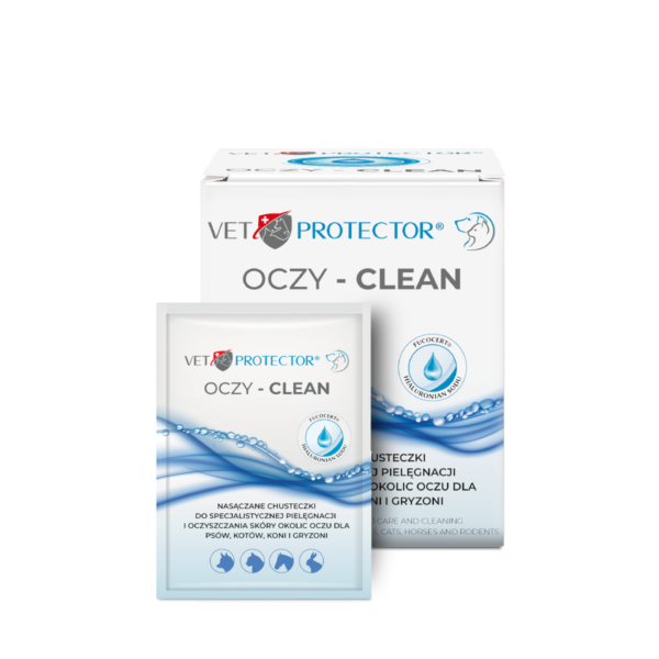 Chusteczki do oczyszczania okolic oczu VET PROTECTOR Oczy Clean 20 szt/op.