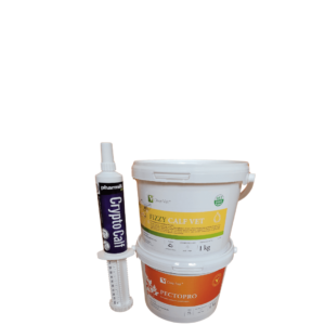 Preparaty przeciw biegunce OVER VET Fizzy Calf Vet 1 kg + PectoPro 1 kg + PHARMIL Crypto Calf 100 ml