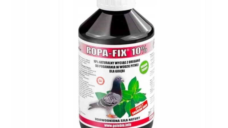 Na układ oddechowy i pokarmowy u gołębi PATRON Ropa-Fix 10% 250ml