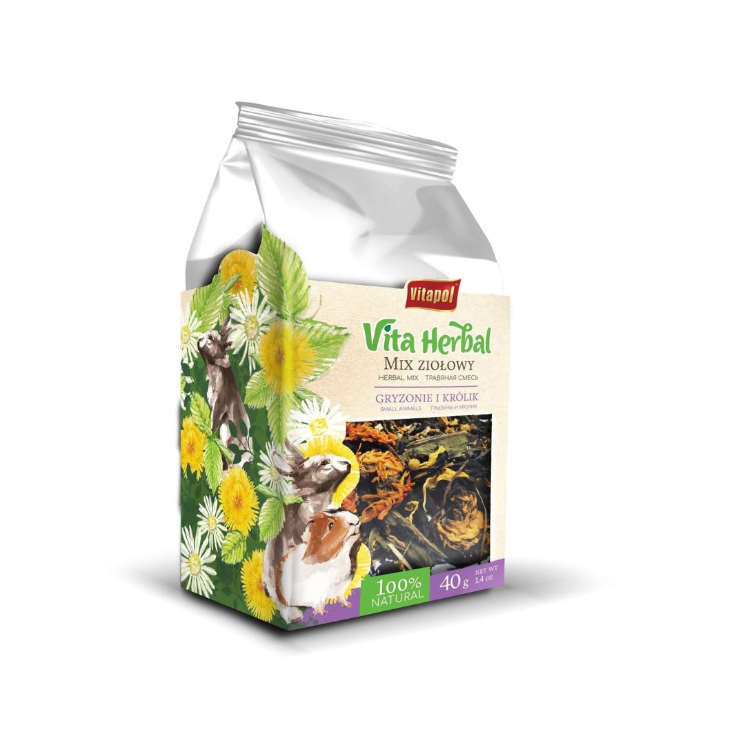 VITAPOL Vita Herbal mix ziołowy 40g - dla gryzoni i królików