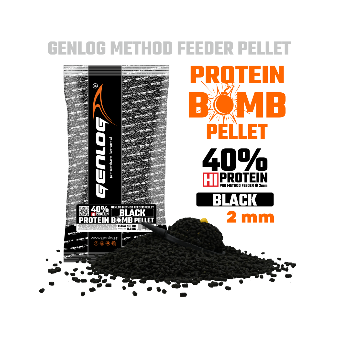 Pellet GENLOG Protein Bomb - Black 2mm/800g