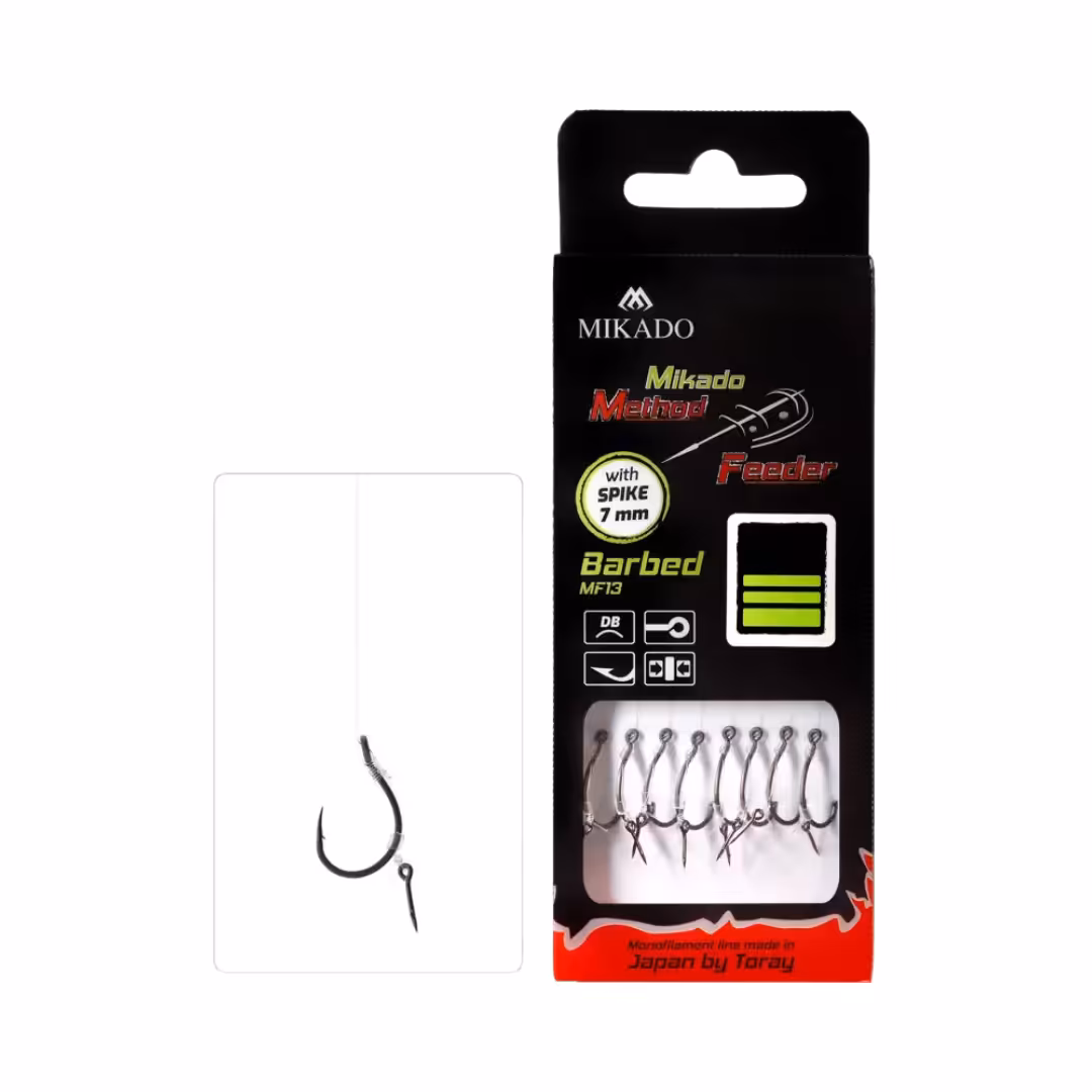 Przypon MIKADO Method Feeder z igłą - hak z zadziorem nr 6