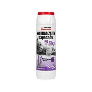 SUPER BENEK neutralizator lawendowy 500g - preparat neutralizujący zapachy z kuwety
