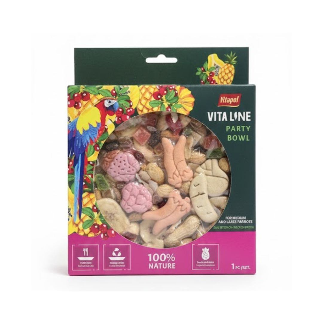 VITAPOL Vita Line Party Bowl 1szt. - dla średnich i dużych papug