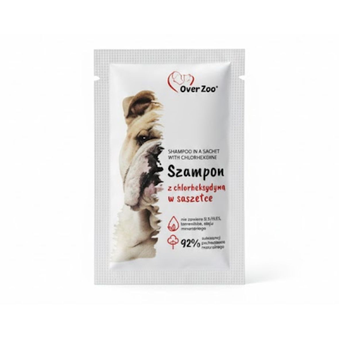 OVER ZOO szampon z chlorheksydyną 20ml - dla psów i kotów