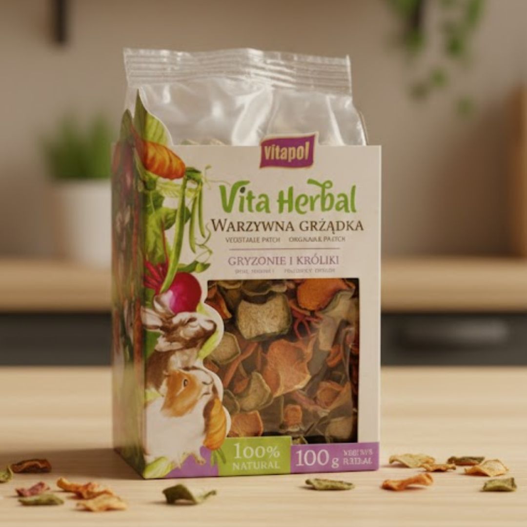 VITAPOL Vita Herbal warzywna grządka 100g - dla gryzoni i królików