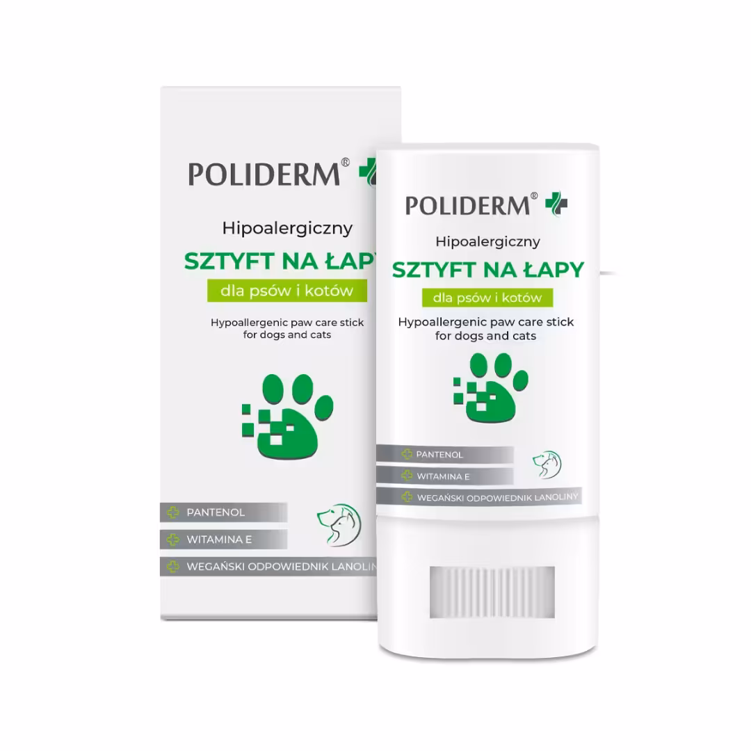 POLIDERM Hipoalergiczny sztyft na łapy dla psa i kota 14,5g