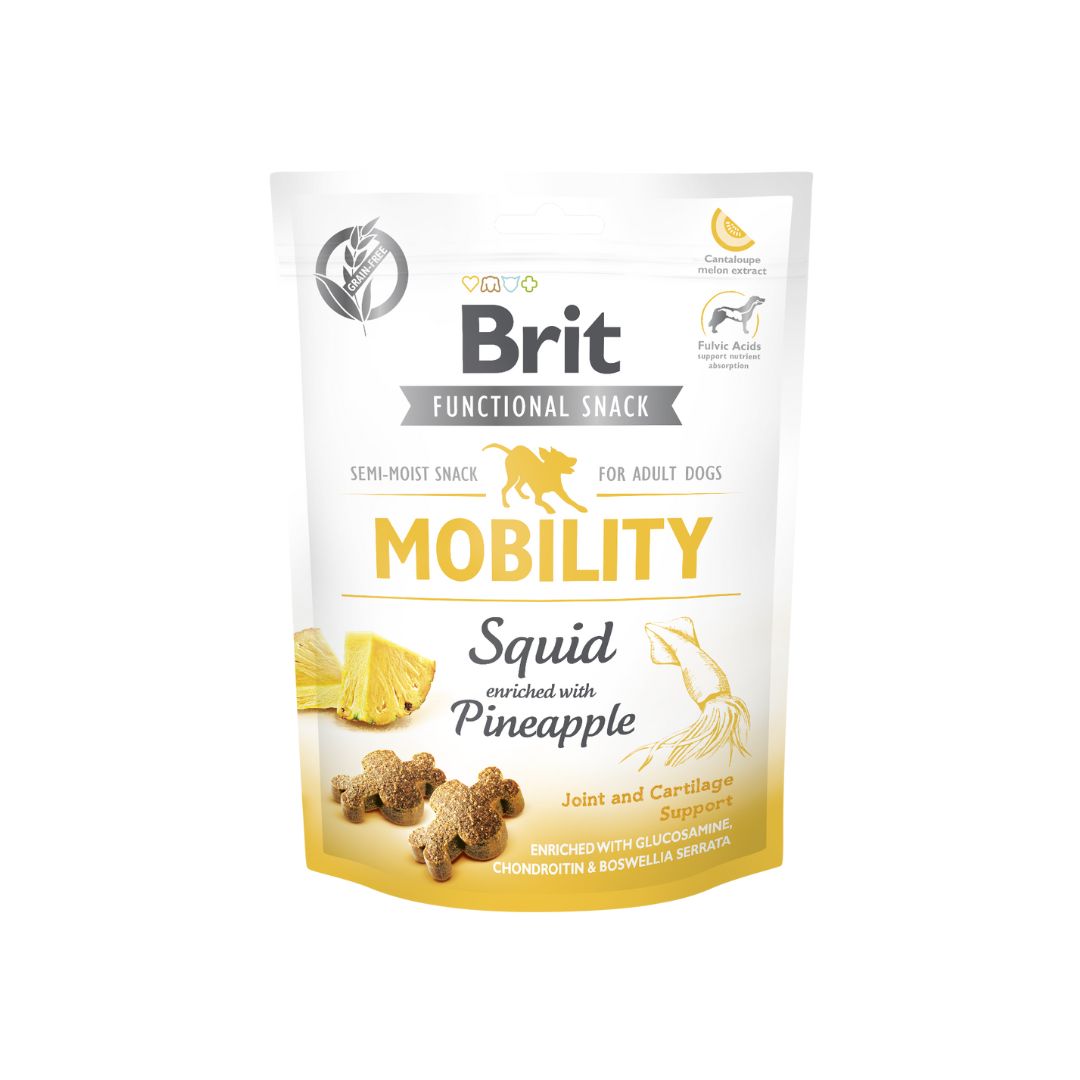 BRIT Functional Snack Mobility 150g - przekąska dla psa z kalmarem i ananasem z działaniem wspierającym stawy