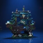 AQUA NOVA Statek piratów - ozdoba do akwarium 21x8x23cm