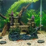 AQUA NOVA Zamek z mostem - ozdoba do akwarium 13x5cm