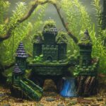 AQUA NOVA Zamek z wieżami - ozdoba do akwarium 14x7cm