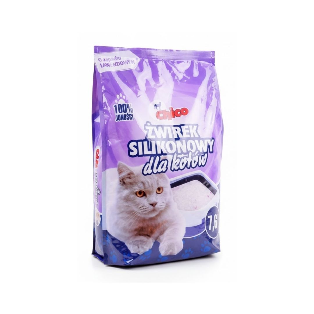 CHICO żwirek silikonowy lawendowy 7.6L
