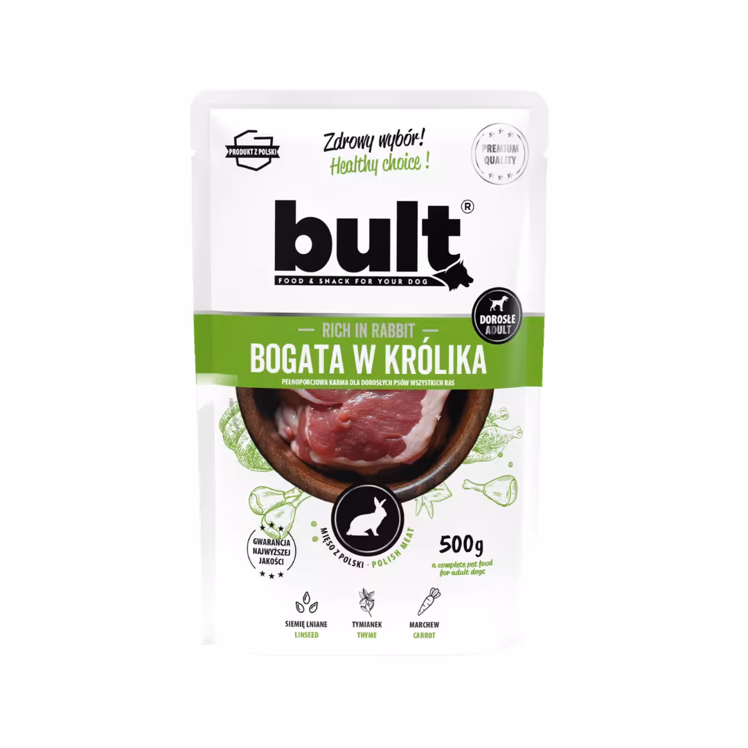 BULT mokra karma z królikiem 500g - saszetka dla psa