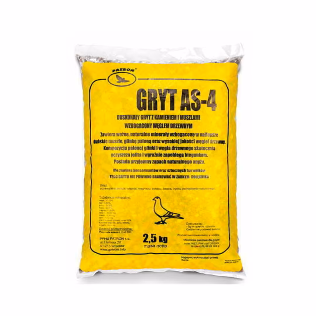 PATRON Gryt AS-4 - Mieszanka mineralna z anyżem dla gołębi 2,5 kg