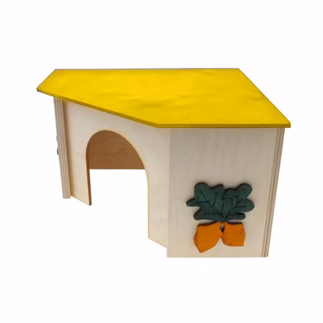 PINOKIO domek narożny 14.5 x 14.5 x 9 cm - dla gryzoni