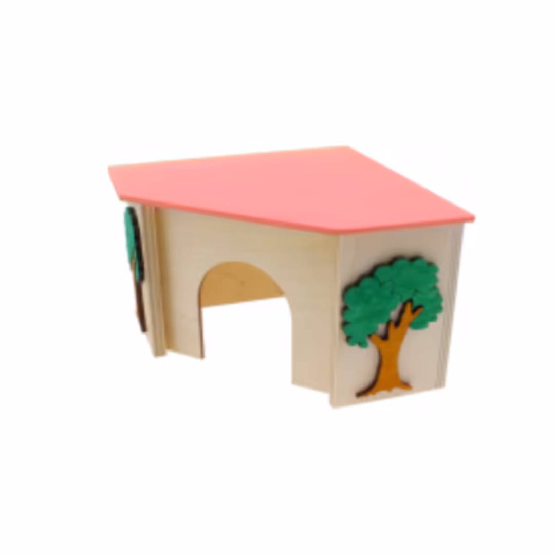 PINOKIO domek narożny 16 x 16 x 10,5 cm - dla gryzoni