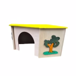 PINOKIO domek narożny 27,5 x 27,5 x 15 cm - dla gryzoni