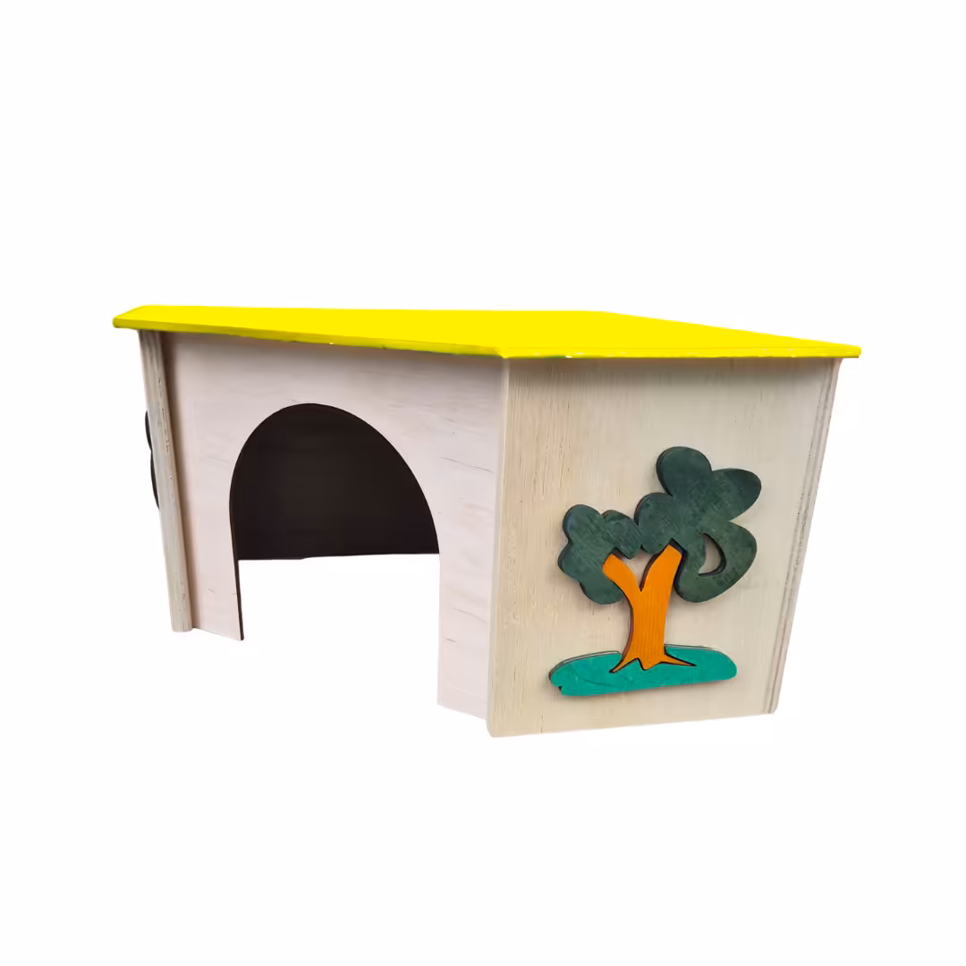 PINOKIO domek narożny 27,5 x 27,5 x 15 cm - dla gryzoni