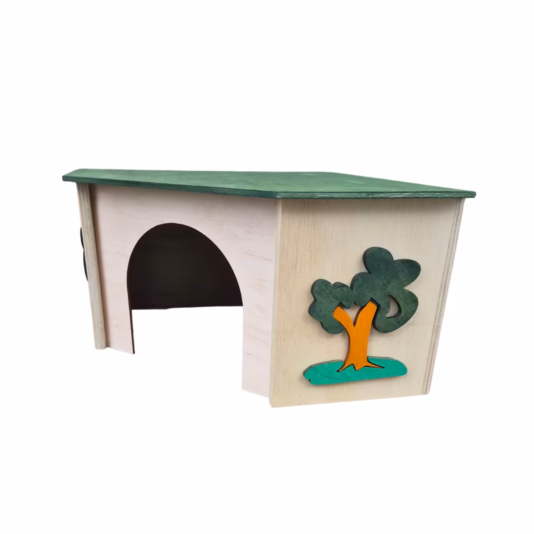 PINOKIO domek narożny 27,5 x 27,5 x 15 cm - dla gryzoni
