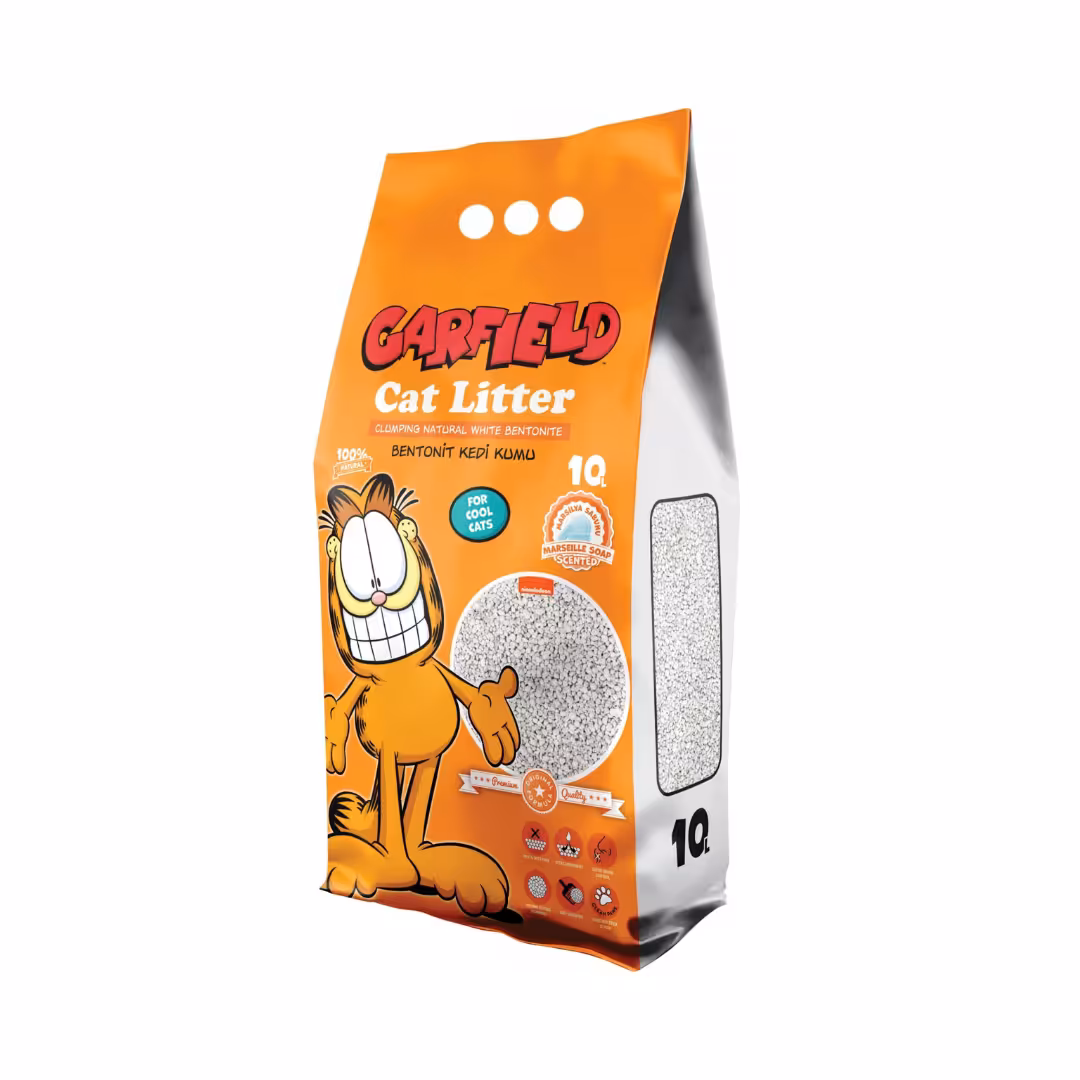 GARFIELD Żwirek bentonitowy dla kota - mydło marsylskie 10L