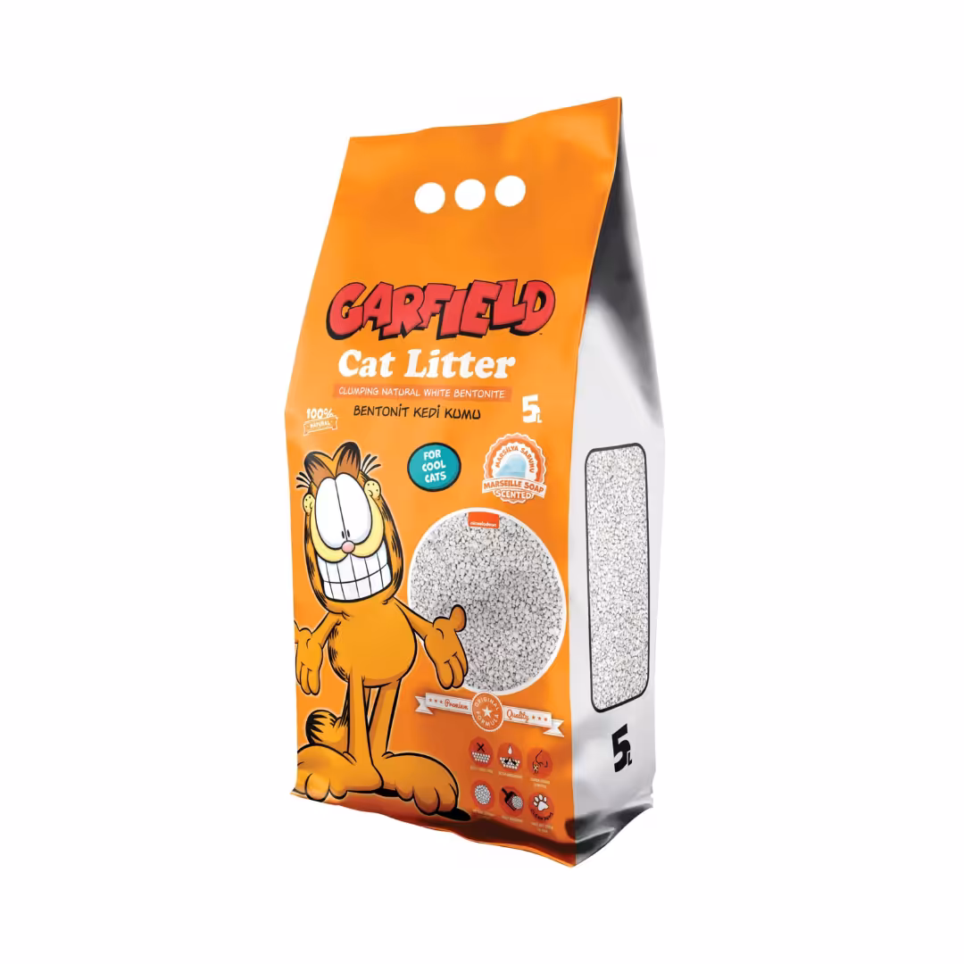 GARFIELD Żwirek bentonitowy dla kota - mydło marsylskie 5L