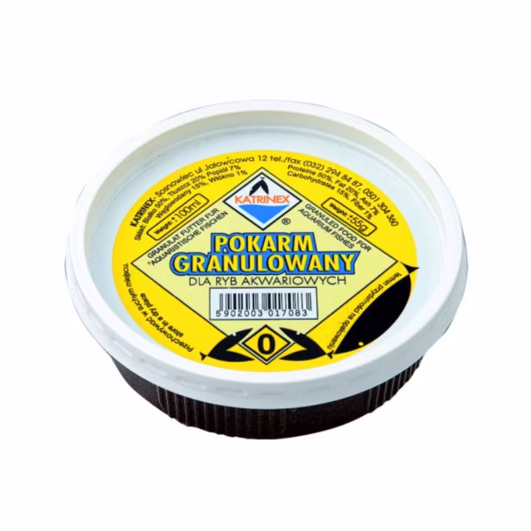 Pokarm granulowany dla ryb akwariowych KATRINEX nr 0 100 ml