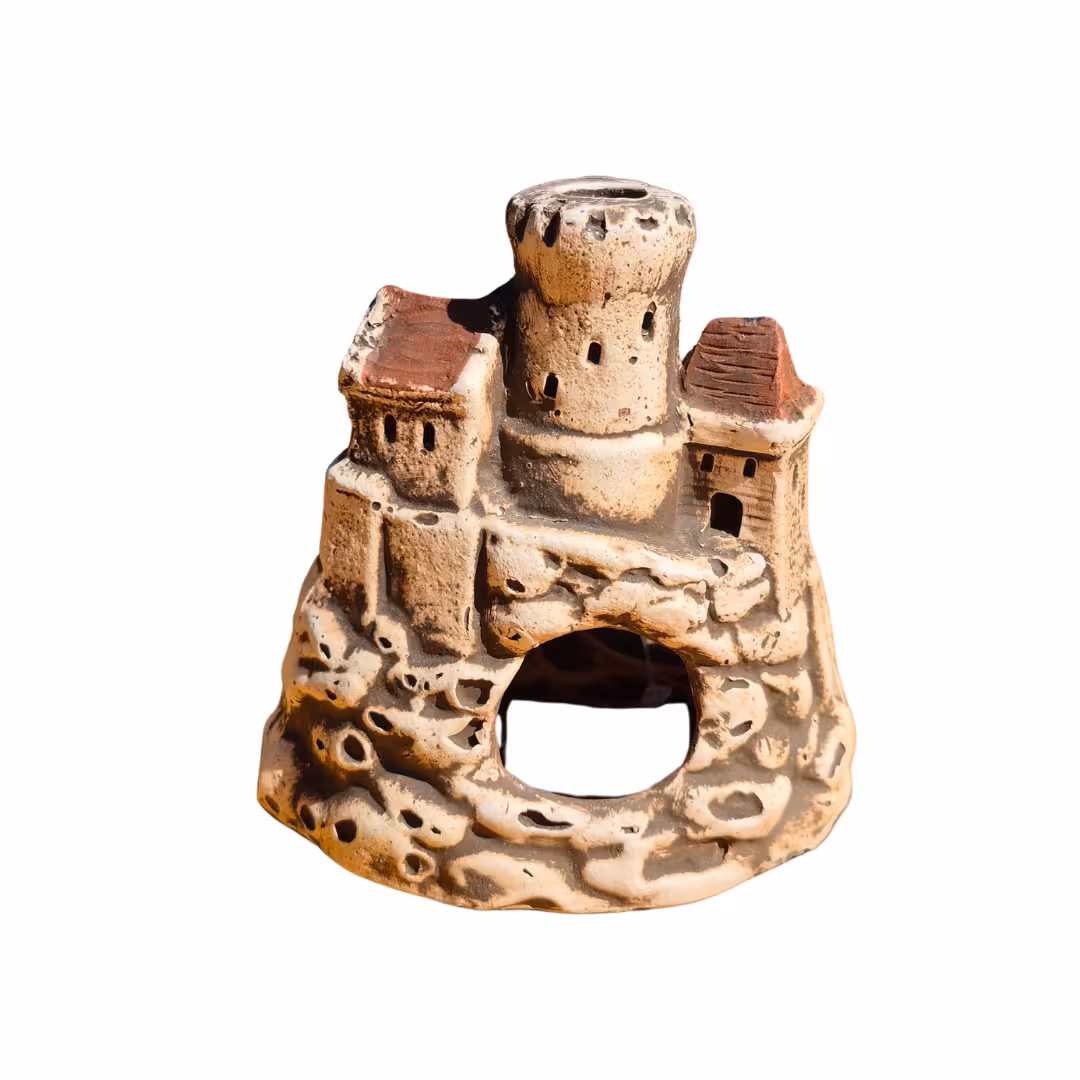 AQUA NOVA ruiny zamku na skale 9,5 × 9 × 6 cm