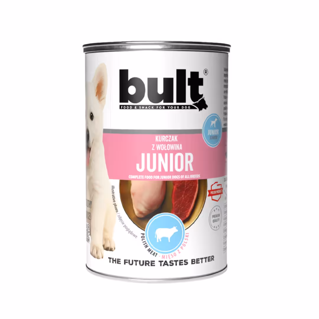 BULT Junior Karma mokra dla szczeniąt kurczak z wołowiną 400g