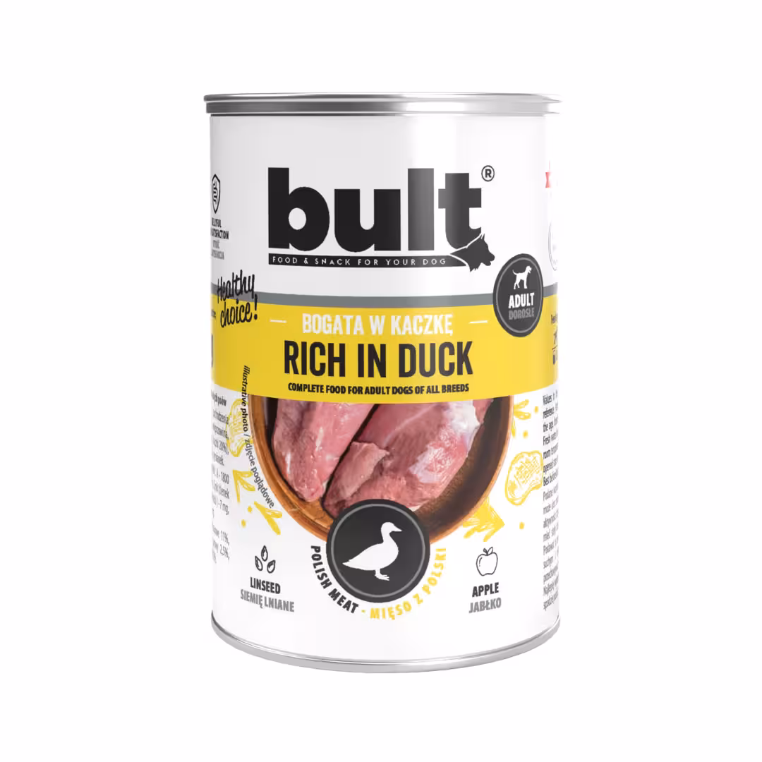 BULT Karma mokra dla psa bogata w kaczkę 400g