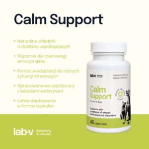 Lab-V Calm Support - wsparcie w sytuacjach stresowych dla psów i kotów 45 kaps