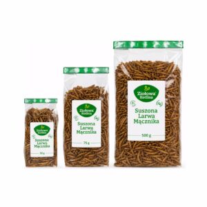 Ziołowa Kotlina Suszona larwa mącznika 30g - 500g