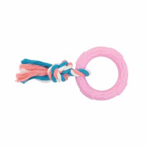 BARRY KING Zabawka obręcz z liną bawełnianą 7,5 cm