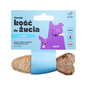 AZANKI Kość do żucia Łosoś z Tymiankiem i Bazylią 12cm